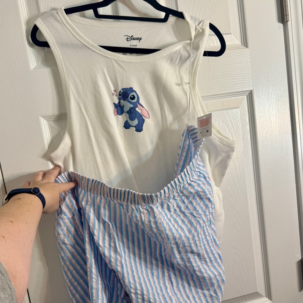 NWT Disney Stitch Pajama shorts and tank top Set 2X